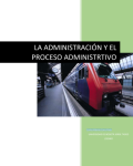 LA ADMINISTRACIÓN Y EL PROCESO ADMINISTRATIVO